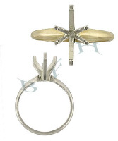 14K Marquise Solitaire Rings