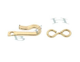 Gold-Filled Hook And Eye Clasps