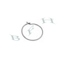 Sterling Silver 12mm Hoop Earring Finding 10887-Ss