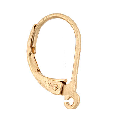 Gold-Filled Plain Leverback Earring With Open Ring 10888-GF
