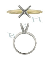 14K Round 4 Prongs Solitaire Rings
