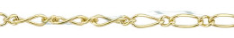 Gold-Filled Curve Figaro Cable Chain 1.50mm Chain Width 13487-GF