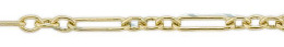 Gold-Filled Long And Short Cable Chain 1.70mm Chain Width 13490-GF