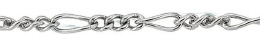 2.1mm Width Sterling Silver Figaro Chain 13497-Ss