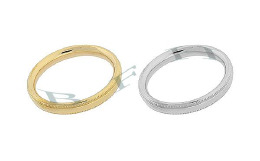 14K Milgrain Comfort-Fit Band 3mm 13847-14K