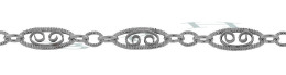 Sterling Silver Filigree Scroll Chain 14791-Ss