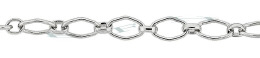 3.6mm Width Sterling Silver Figaro Chain 14792-Ss