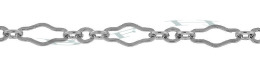 Sterling Flat Fancy Long And Short Chain 14798-Ss