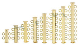 14KY 4mm Width Multi-Strand Bar Clasps 15587-14K