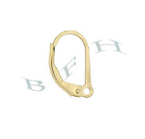 Gold-Filled Open Ring Plain Leverback Earring 15698-GF