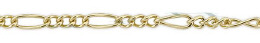 Gold-Filled Figaro Chain 1.50mm Chain Width 15783-GF