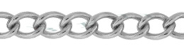 7.4mm Width Sterling Silver Curve Chain 15804-Ss