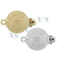 14K Lazer Ball Clasps 16425-14K