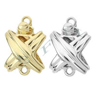 14K Two Sided X Clasps 16435-14K