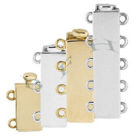 14K Multi-Strand Flat Bar Clasps 16440-14K