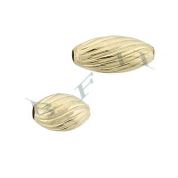 Gold-Filled Corrugated Oval Bead 16727-GF