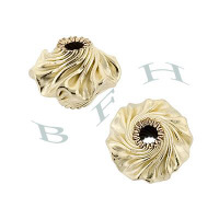 Gold-Filled Corrugated Lanter Bead 16730-GF