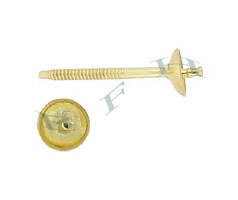 14K Screw Post Pearl Earring 16879-14K