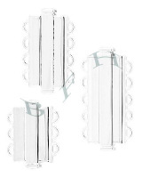 Ss Multi-Strand Rectangle Bar Clasps 17137-Ss
