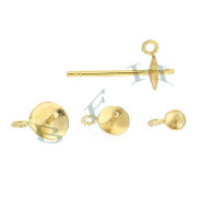 Vermeil Pearl Earring With Jump Ring 17165-Vm