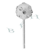 Ss Rhinestone Stud Earrings 17176-Ss