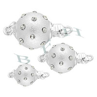 Ss Rhinestone Satin Ball Clasp 17213-Ss 