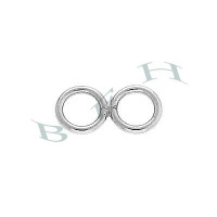 1mm Thick Round Closed Double Jump Ring 17314