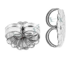 Ss 9.20mm Friction Rosette Earnuts 17315-Ss