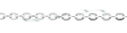 Sterling Silver Flat Oval Cable Chain 17540-Ss
