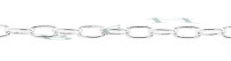 Sterling Silver Elongated Cable Chain 17552-Ss
