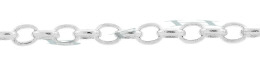 Sterling Silver Oval Rolo Cable Chain 17554-Ss