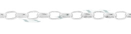 Sterling Silver Oval Rolo Cable Chain 17555-Ss