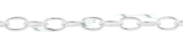 Sterling Silver Oval Cable Chain 17563-Ss 