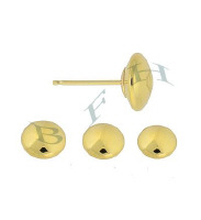 14K Saucer Stud Earring 17812-14K