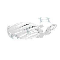 Ss Satin Stripe Fish Hook 12.5mm Clasp 18088-Ss