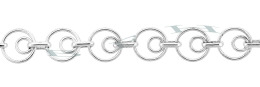 Sterling Silver 10.5mm Round Circle Chain 18126-Ss
