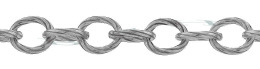 Sterling Silver Twisted Oval Cable Chain 18146-Ss