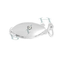 Ss Crystal Fish Hook 12mm Clasp 18272-Ss