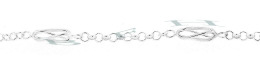 Sterling Silver Spiral&Round Cable Chain 18296-Ss