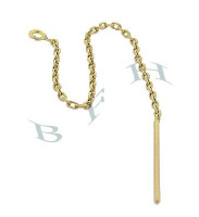 Gold-Filled Cable Chain Threader Earwire Earring 18336-GF