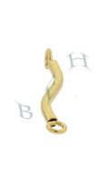 14K 12mm S Figure Spacer With Ring End 18476-14K