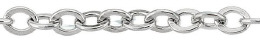 2.9mm Width Silver Flat Oval Cable Chain 18531-Ss