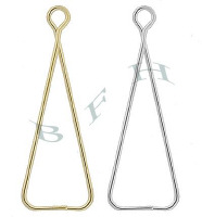 14K Triangle Stone Hanger 18540-14K