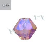 Light Rose Ab 2x 21006-B Swarovski Crystal Beads