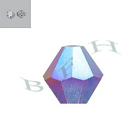 Siam Ab 2x 21013-B Swarovski Crystal Beads