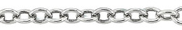 2.9mm Width Sterling Oval Cable Chain 21835-Ss 