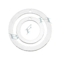 Ss Round Loop Charms 23820-Ss