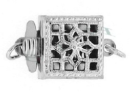 Ss Multi-Strand Filigree Square Clasp 2385-Ss 