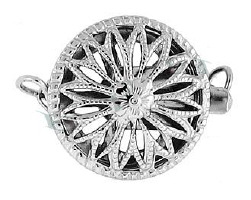 Ss Multi-Strand Filigree Round Clasps 2392-Ss