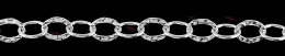 Sterling Hammer Plain Oval Cable Chain 24067-Ss 